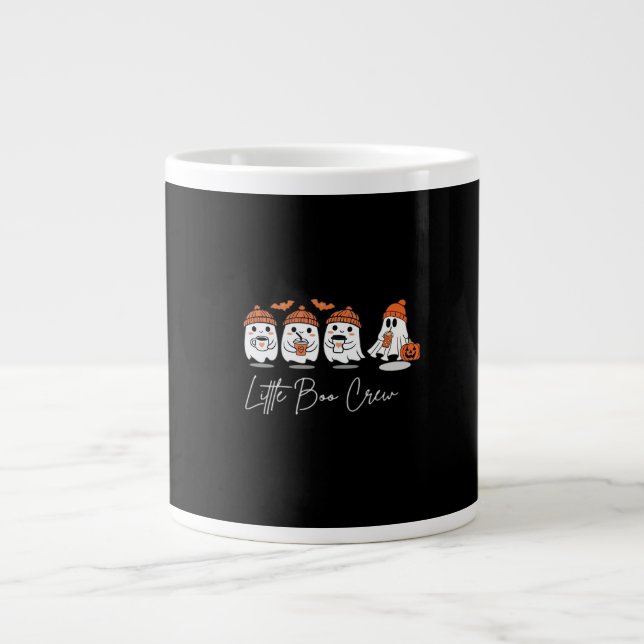 Kleine Boo Crew Minimalistisches sauberes Design Jumbo-Tasse (Vorderseite)