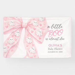 Kleine Boo Fast Fällige Schleife Halloween Baby Sh Banner