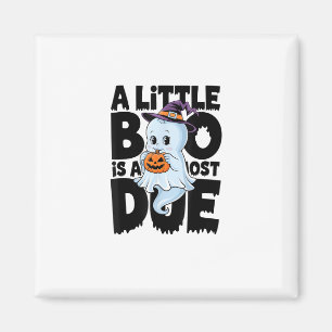 Kleine Boo ist bald fällig Süße Halloween-Schwange Magnet