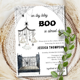 Kleine Boo Itsy Bitsy Spinne Halloween Babyparty Einladung
