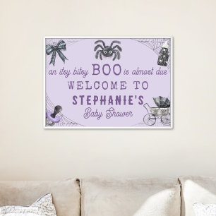 Kleine Boo Itsy Bitsy Spinne Halloween Babyparty Poster