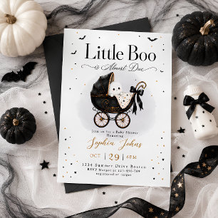 Kleine Boo kommt bald Halloween-Baby-Party Einladung