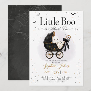 Kleine Boo kommt bald Halloween-Baby-Party Einladung