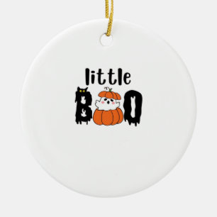 Kleine Boo Niedliche Halloween-Kürbis-Katze im Vin Keramik Ornament