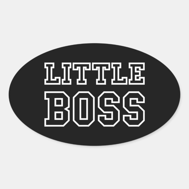 KLEINE BOSS OVAL STICKER (Vorderseite)