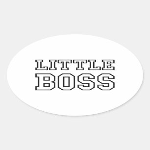 KLEINE BOSS OVALER AUFKLEBER