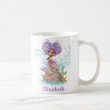 Kleine braune Meerjungfrau Tasse