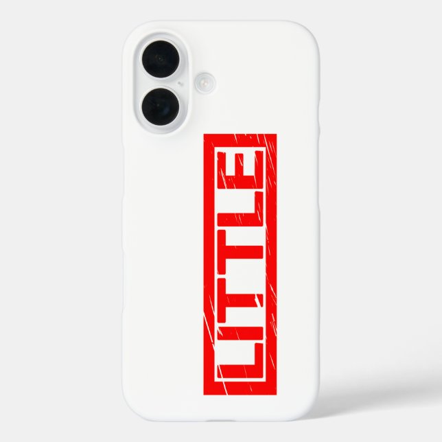 Kleine Briefmarke iPhone 16 Hülle (Rückseite)