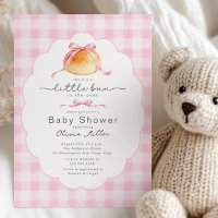 Kleine Brötchen im Ofen Baby Shower Einladung