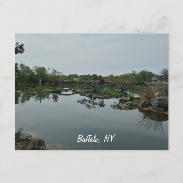 Kleine Brücke über Wasser Postkarte (Vorderseite)