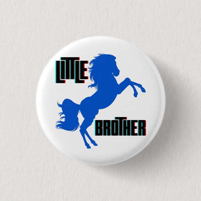 Kleine Brüderpferdehaltung Button (Vorderseite)