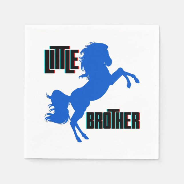 Kleine Brüderpferdehaltung Serviette (Vorderseite)