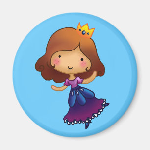 Kleine Brünette Prinzessin Magnet
