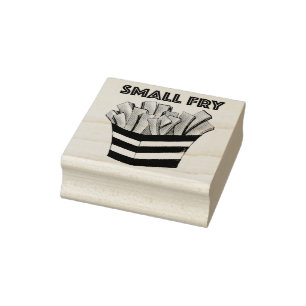 KLEINE BRY Fast Food French Frips Chips Feinschmec Gummistempel