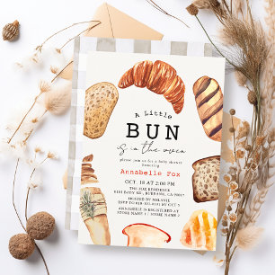 Kleine Buns in der Backstube Bäckerei Gebäck Babyp Einladung
