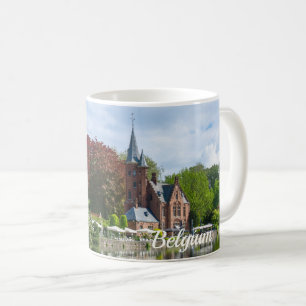 Kleine Burg am See in Brügge, Belgien Kaffeetasse