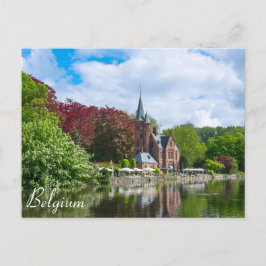 Kleine Burg am See in Brügge, Belgien Postkarte