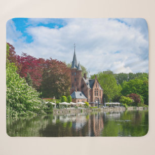 Kleine Burg am See in Brügge, Belgien Sherpadecke