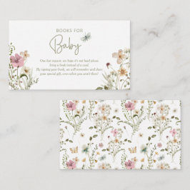 Kleine Buttefly-Buchanfrage Girl-Babydusche Begleitkarte