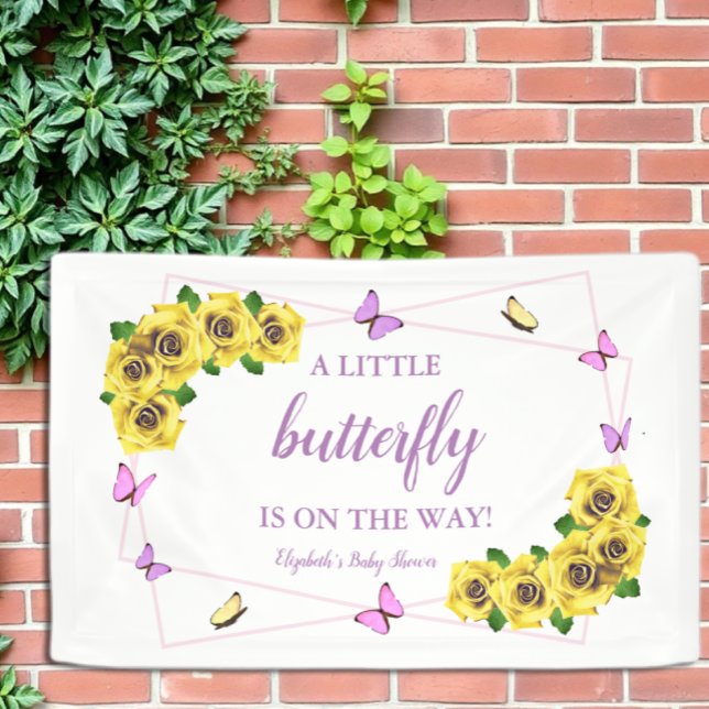 Kleine Butterfly Baby Dusche Banner (Von Creator hochgeladen)