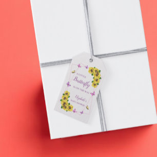Kleine Butterfly Baby Dusche Geschenkanhänger