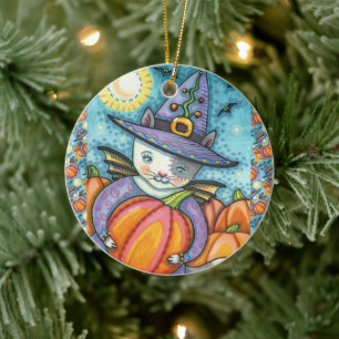 KLEINE BVT KÜCHE, NIEDLICH UND FARBIG HALLOWEG KERAMIK ORNAMENT
