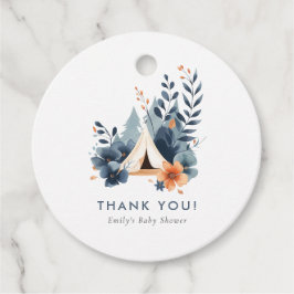 Kleine Camper Forest Babydusche Geschenkanhänger