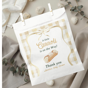 Kleine Cannoli Neutrales Beige Italienische Babypa Geschenktütchen