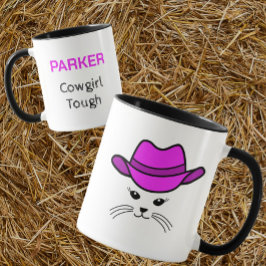Kleine Cat Cowgirl-Tasse Tasse