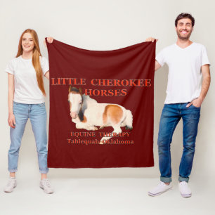 Kleine Cherokee Pferde Fleecedecke