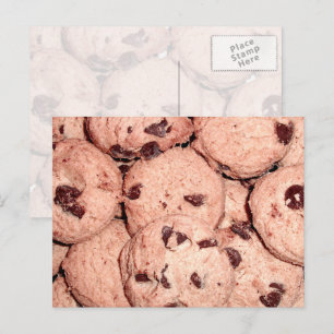 Kleine Chip-Kekse Postkarte