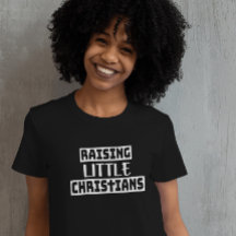 Kleine Christen und T - Shirt der Frauen