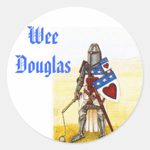Kleine Clan-Douglas-Aufkleber - besonders Runder Aufkleber