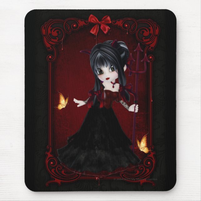 Kleine Cookie Devil Girl Design 1 Mousepad (Vorne)