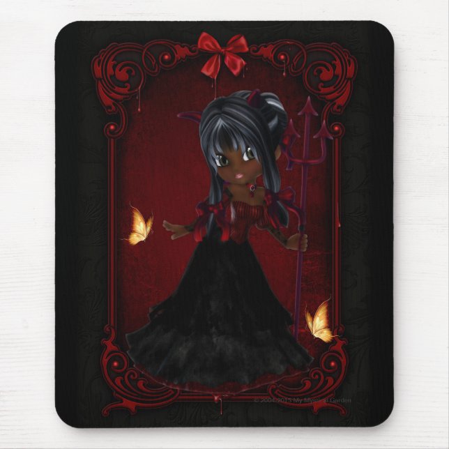 Kleine Cookie Devil Girl Design 4 Mousepad (Vorne)
