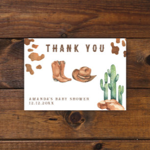 Kleine Cowboy-Baby-Party Danke
