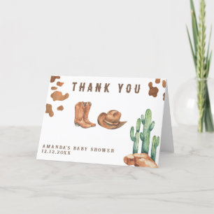 Kleine Cowboy-Baby-Party Danke