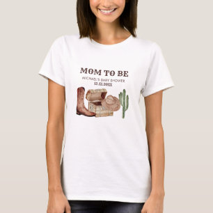 Kleine Cowboy-Baby-Party Kaktus MAMA WIRD ES T-Shirt