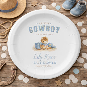 Kleine Cowboy-Baby-Party Western-Thema Pappteller
