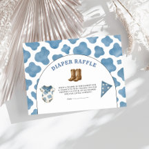 Kleine Cowboy Blaue Kuh Druck Windel Raffle