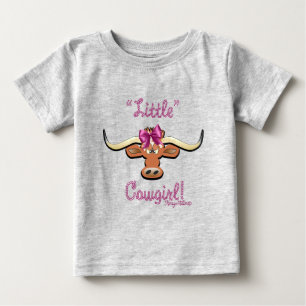 Kleine Cowgirl, einsame Kuh Baby T-shirt