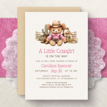 Kleine Cowgirl Rosa Western-Baby-Party