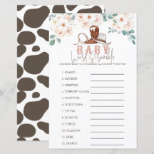 Kleine Cowgirl Western Blumen Baby Wortvertauschun