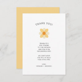 Kleine Daisy-Babydusche danke