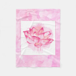 Kleine Decke Aquarell-Lotuss
