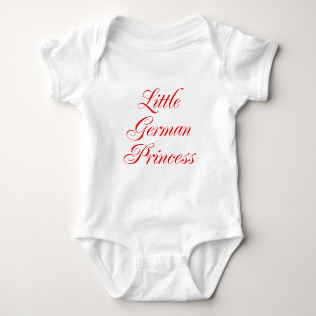 Kleine deutsche Prinzessin Baby Strampler (Vorderseite)