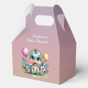 Kleine Dinosaurier Babydusche Geschenkschachtel