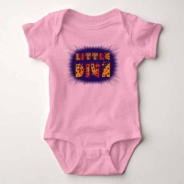 Kleine Diva (2) Baby Strampler (Vorderseite)