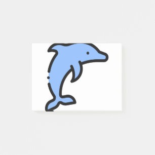 Kleine Dolphin Post-it Klebezettel