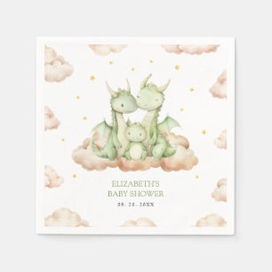 Kleine Drache Baby Shower Papier Serviette